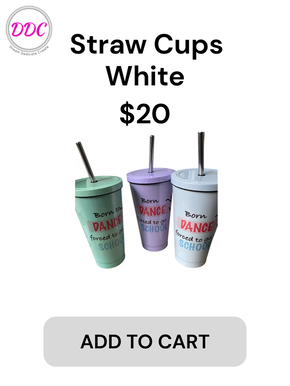 White Straw Cup
