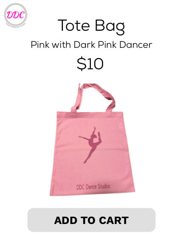 Pink Tote with pink dancer