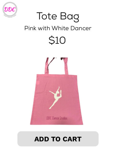 Pink Tote with white dancer