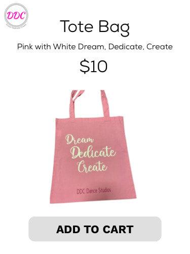 Pink Tote with white DDC