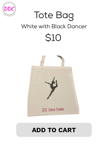 White Tote with black dancer